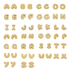 18K Gold-Plated Cubic Zirconia Initial Earrings
