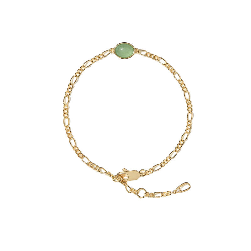 Daphne Minimalist Green Aventurine Bracelet