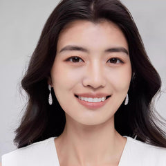 Nadine Pavé Teardrop Stud Earrings