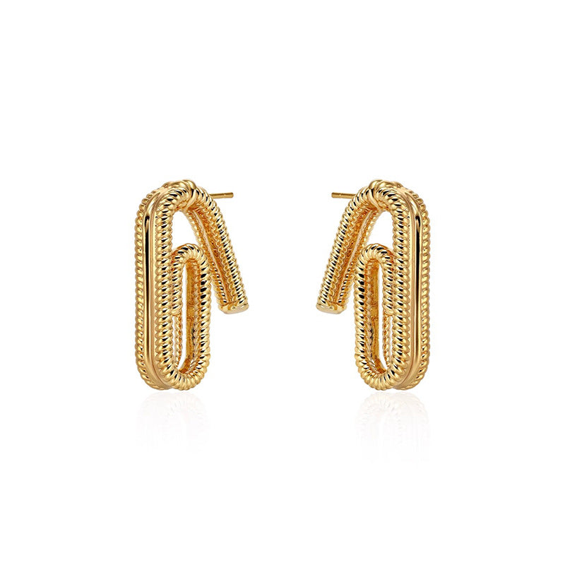 Camille Twisted Hoop Earrings