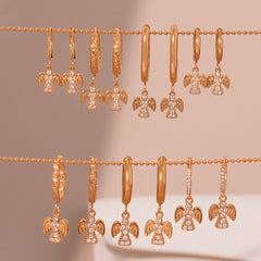 Sparkling Charm Hoop Earring Designs