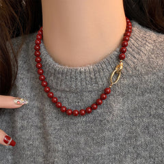 Camille Vintage-Inspired Pearl Beaded Necklace