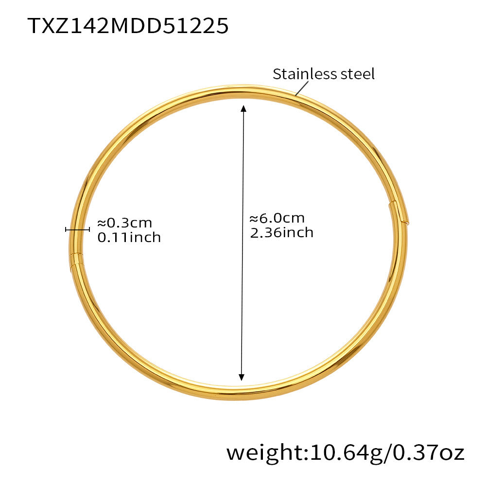 Gold-Tone Slim Cuff and Bangle Designs