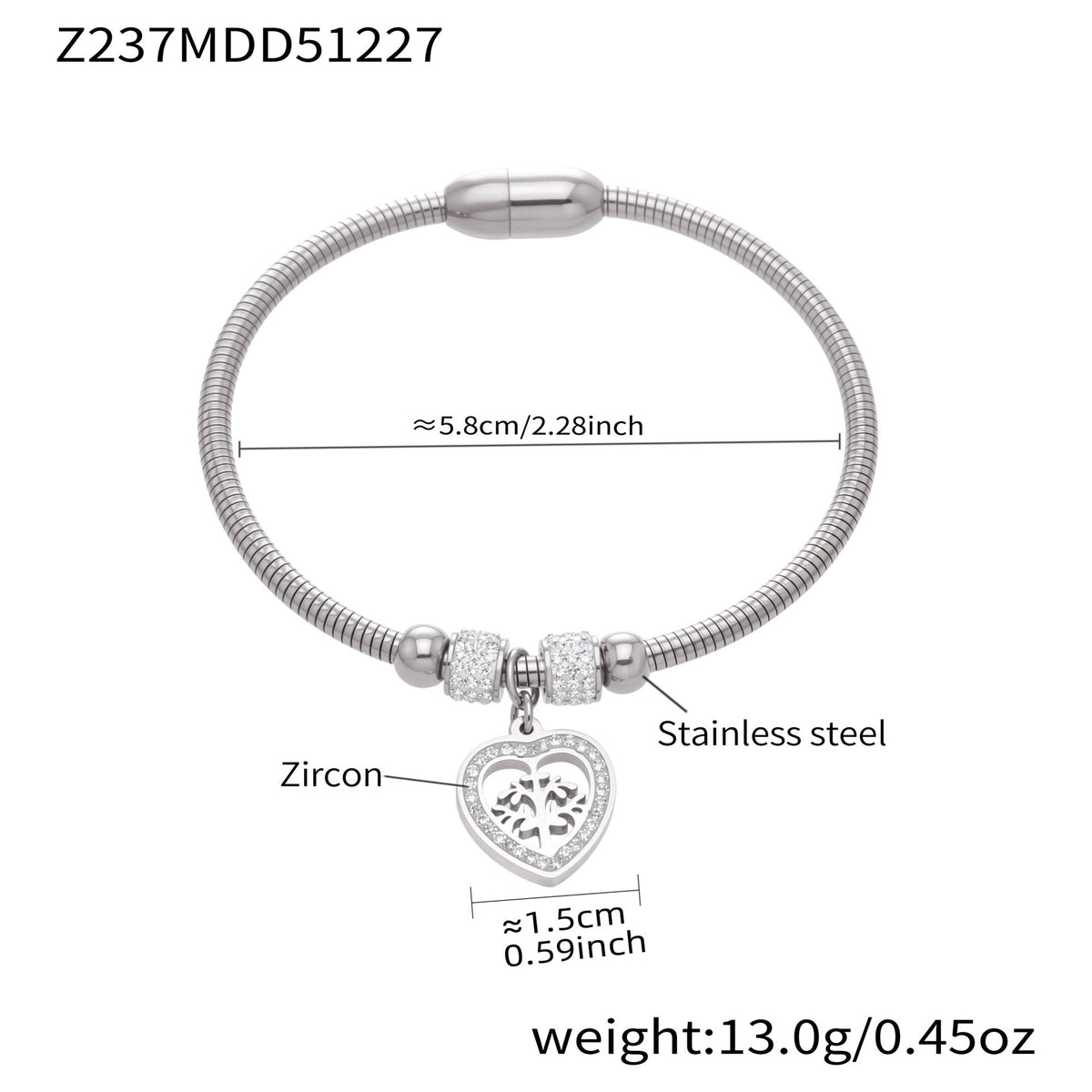 Floral and Cubic Zirconia Clasp Bangle Designs