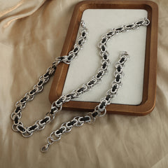 Men’s Rounded Link Necklace or Bracelet