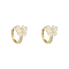 Camille Vintage-Inspired Pavé Butterfly Stud Earrings