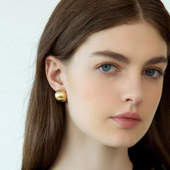 Nadine Brushed Stud Earrings