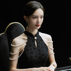 Camille Pearl Tassel Drop Earrings
