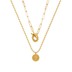Toggle Chain and Coin Pendant Necklace Designs