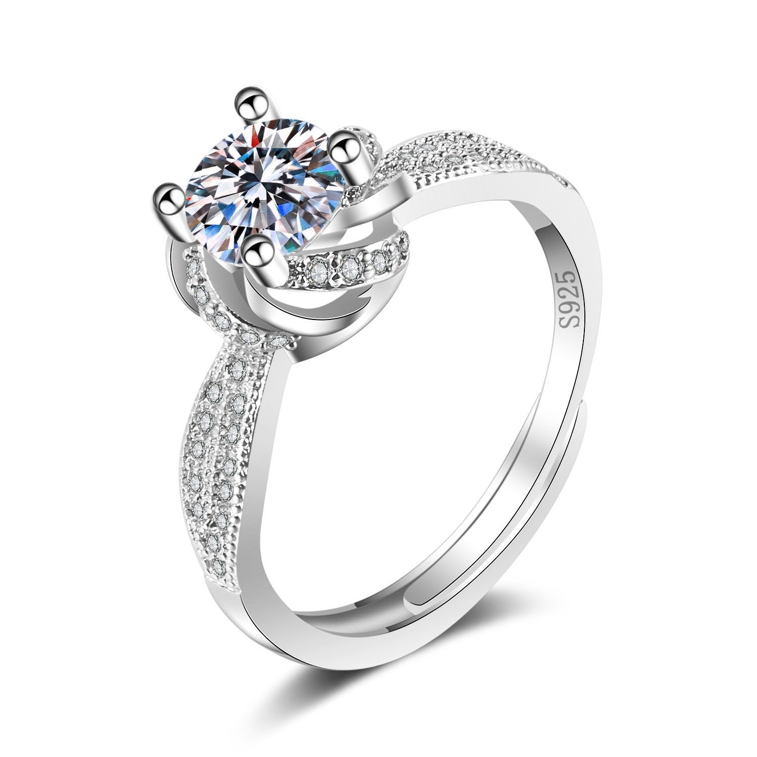Lumière Charm Ring on a clean background