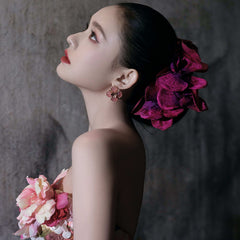 Camille Vintage-Inspired Camellia Stud Earrings No. 372411