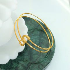 Sculptural Crossover Cuff Bracelet or Ring