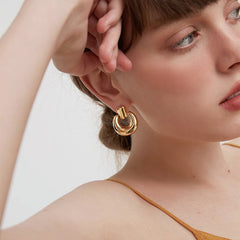 Nicolette Vintage-Inspired Round Drop Earrings