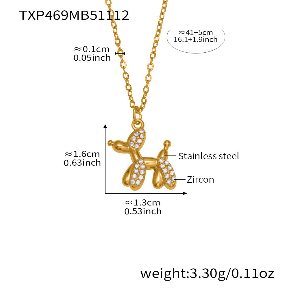 Balloon Dog Cubic Zirconia Jewelry