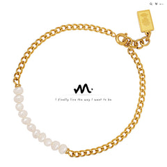 Freshwater Pearl Mixed-Chain Bracelet