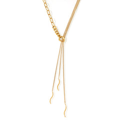 18K Gold-Plated Multi-Tassel Long Necklace