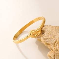 Wave & Geometric Stainless Steel Cuff Bracelets