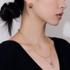 Daphne Vintage-Inspired Hoop Earrings