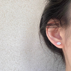 Nadine Dainty Pavé Stud Earrings