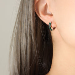 Stone-Set Statement Hoop Earring Collection