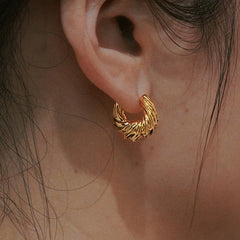 Nadine Vintage-Inspired Twisted Stud Earrings