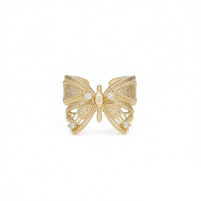 Marielle Vintage-Inspired Butterfly Ring