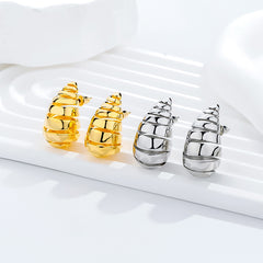 Camille Openwork Teardrop Stud Earrings