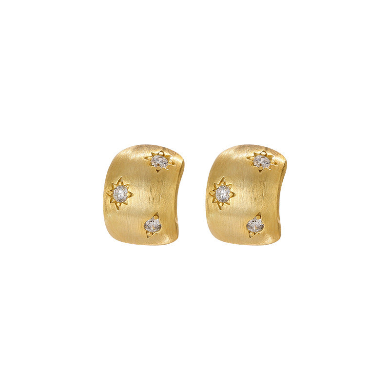 Nicolette Vintage-Inspired Star Stud Earrings
