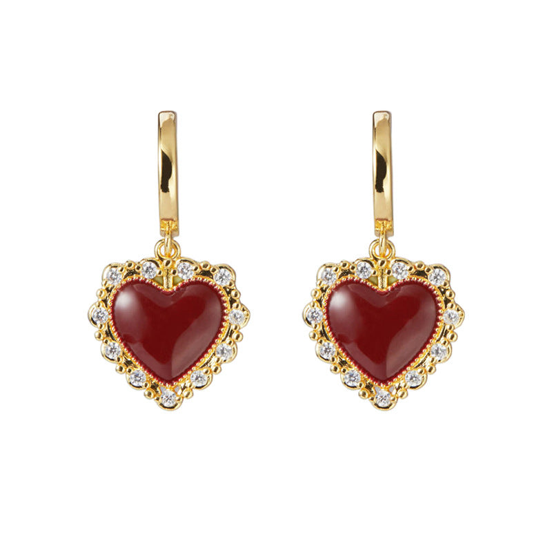 Daphne Heart Stud Earrings No. 680827