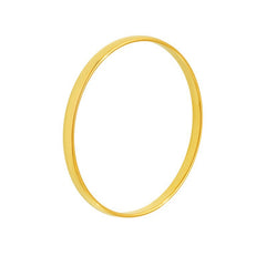 18K Gold-Plated 5 mm Rounded Bangle Bracelet