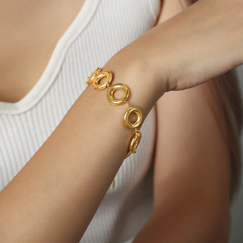 Open Circle Necklace Bracelet or Earrings