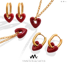 Open Heart Necklace or Earrings