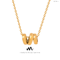 Twisted Sculptural Pendant Necklace