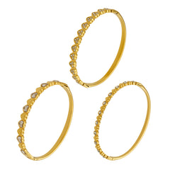 Heart Cubic Zirconia Bangle Designs