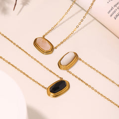 Glass & Stone Accent Pendant Necklaces