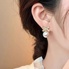 Daphne Vintage-Inspired Pearl Drop Earrings