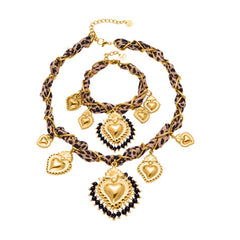 Scarf-Tie Multi-Charm Jewelry Designs