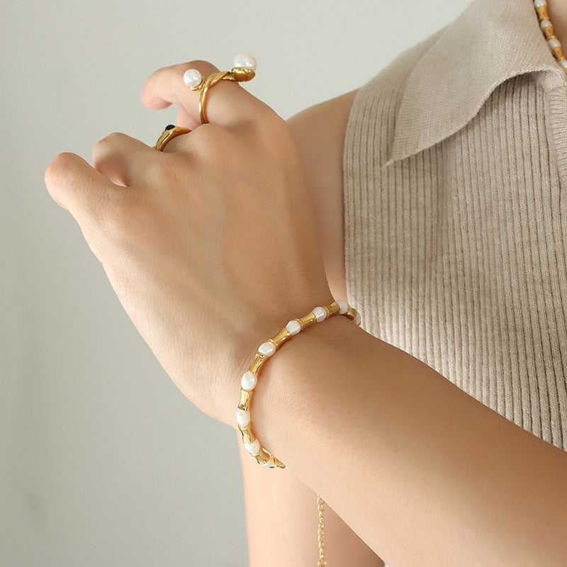 Freshwater Pearl Mixed Bead Necklace or Bracelet