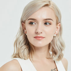 Nicolette Vintage-Inspired Pearl Stud Earrings No. 024635