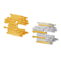 Sculptural Irregular Open Ring in Gold or Two-Tone