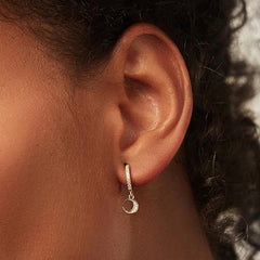 Nadine Asymmetric Pavé Star Stud Earrings