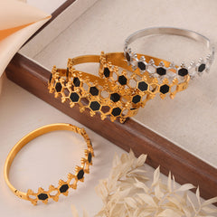 Acrylic Hexagon Openwork Bangle