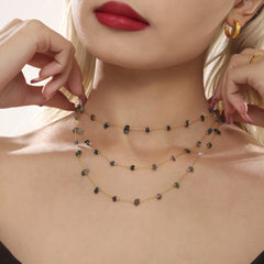 Natural Stone Chip Necklace or Bracelet