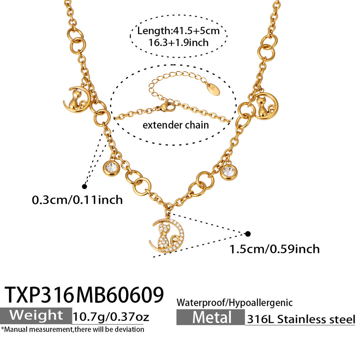 18K Gold-Plated Ocean Charm Jewelry