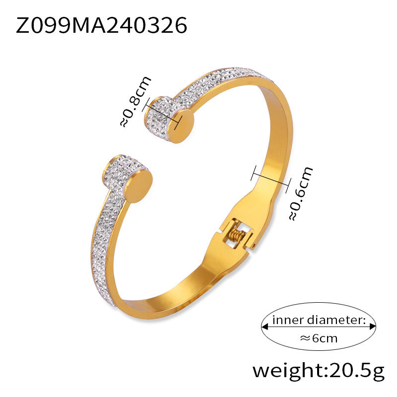 Sculptural Geometric Open Cuff Bracelet