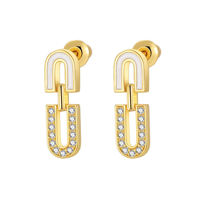 Nadine Vintage-Inspired Mother-of-Pearl Hoop Earrings