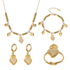 Cubic Zirconia Heart Jewelry