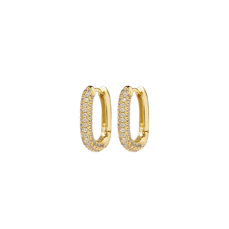 Nadine Pavé Hoop Earrings