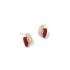 Daphne Pavé Hoop Earrings