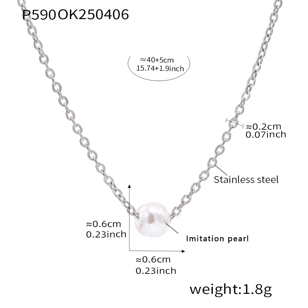 18K Gold-Plated Shell Pearl-Look Necklace Designs